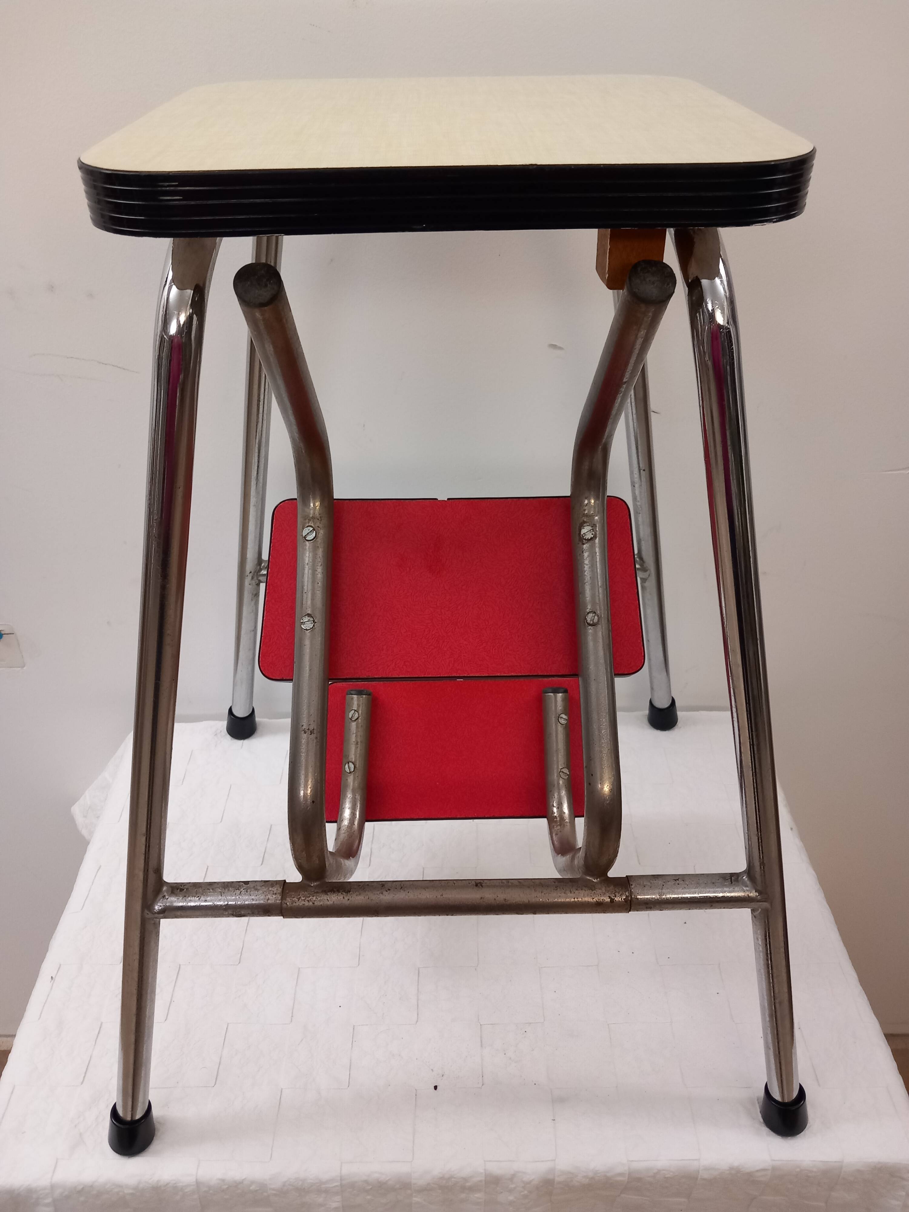 Formica step stool, vintage.