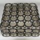 60s 70s Ceiling Lamp Plafoniere Glashütte Limburg Germany Glass & Metal