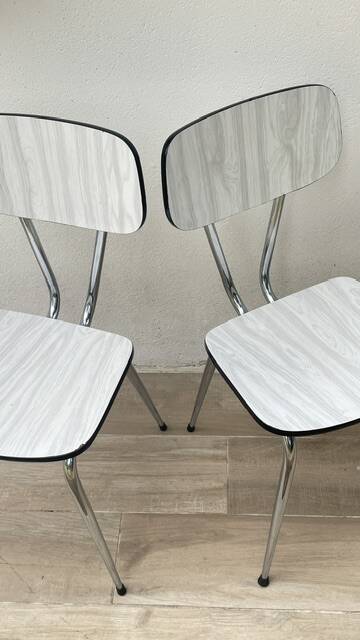 Pair of VINTAGE Formica CHAIRS