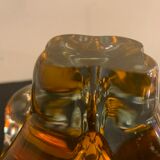 Murano orange-yellow glass ashtray 1960