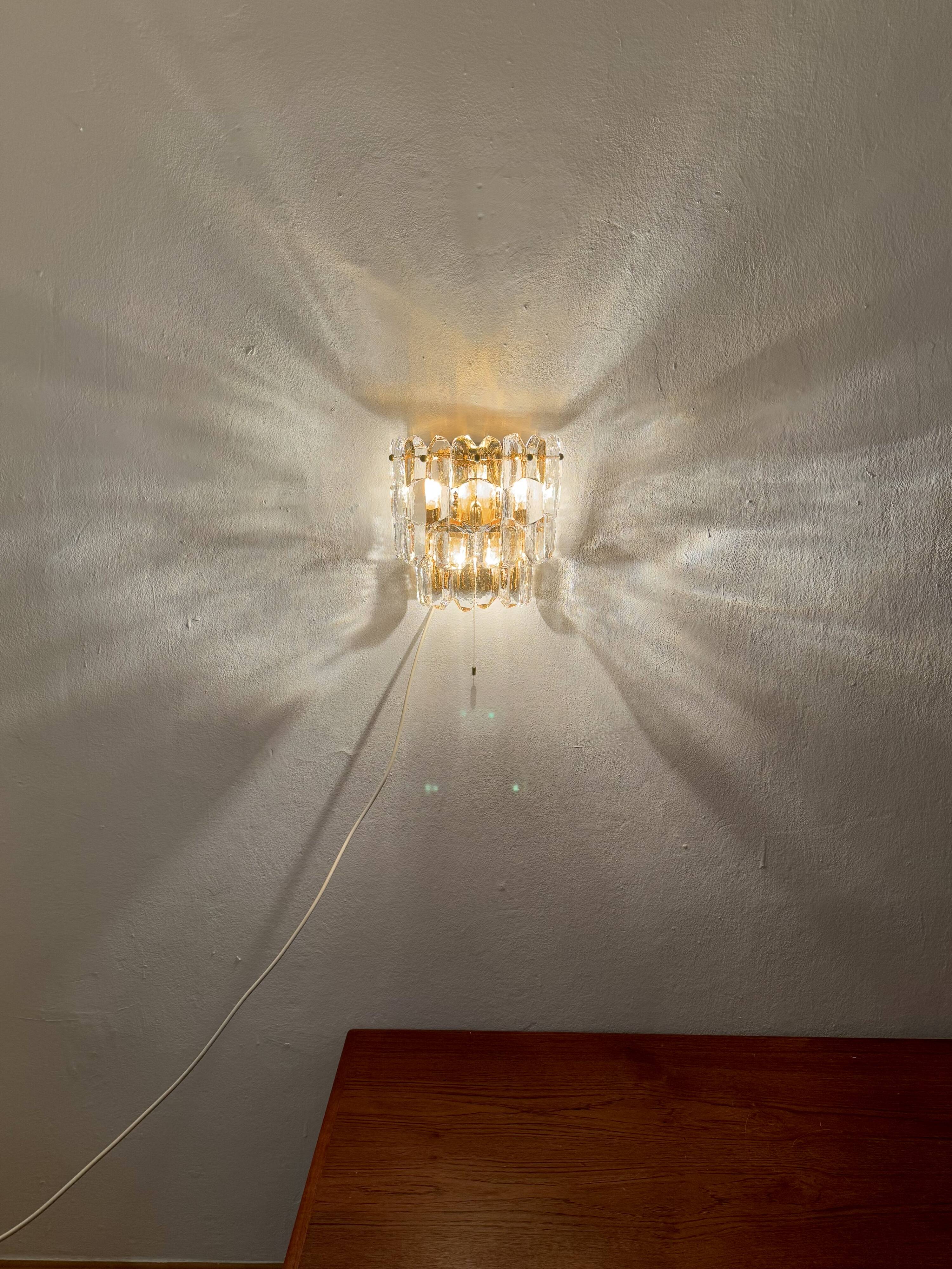 Palazzo Ice Glass Wall Lamp by J.T. Kalmar