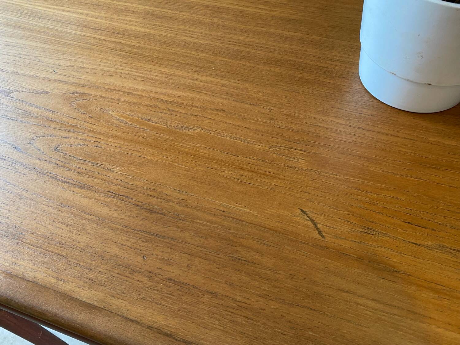 Vintage extendable teak table