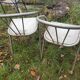 4 fauteuils acier tubulaire soudé seventies