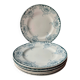 Six assiettes plates terre de fer 1900s St Amand Hamage Suzanne