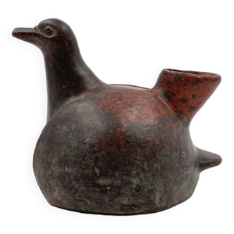 Organic modern duck shaped jug ceramic, Mexico 1970s