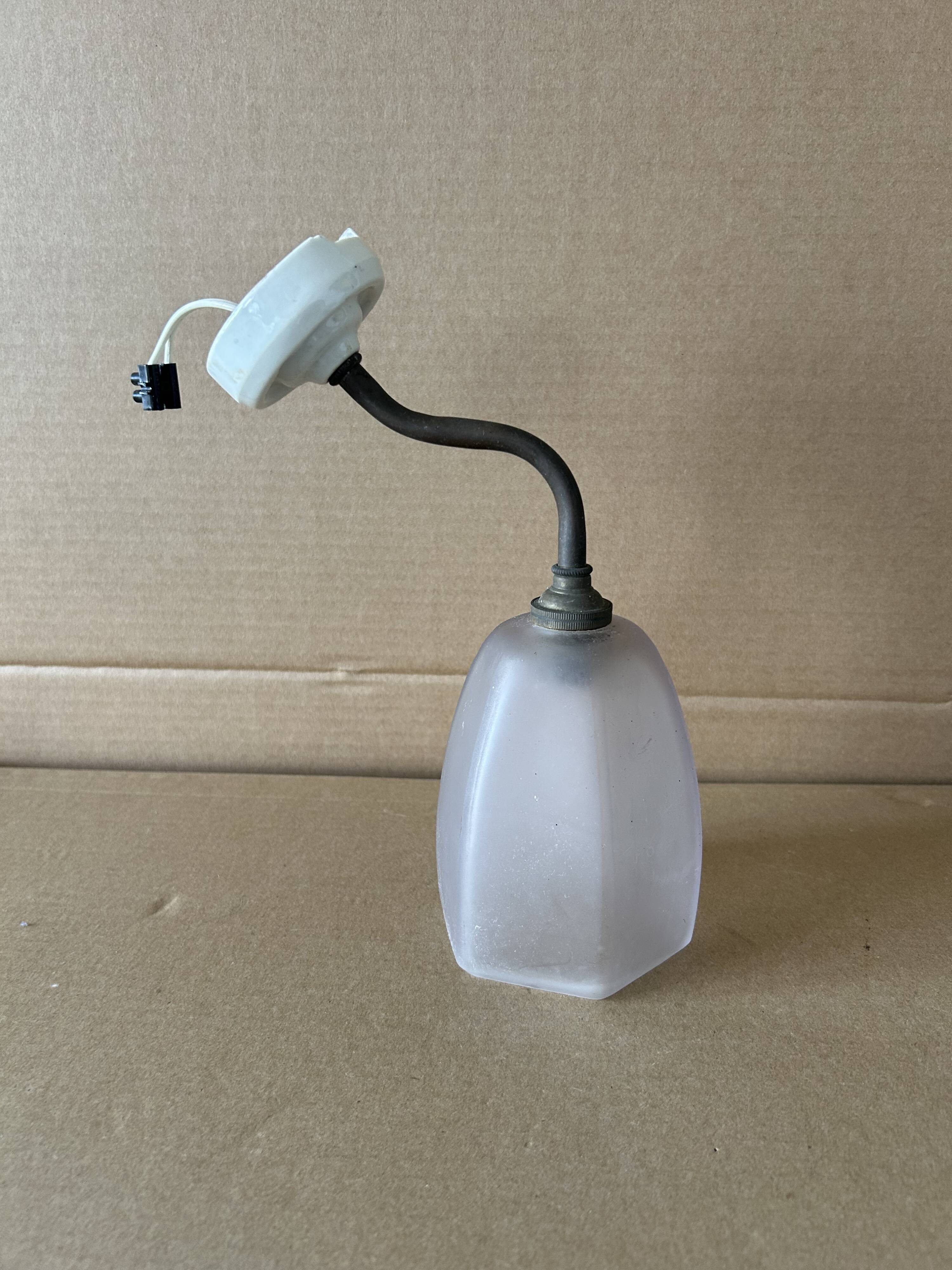 Antique Art Deco swan neck wall light