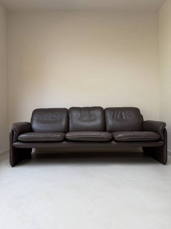 Vintage DS-61 leather 3-seater sofa by de Sede