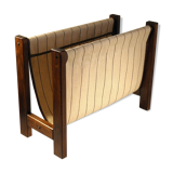 Wood and canvas magazine holders