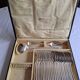 Betty 1930 art deco silver-plated metal Boulenger cutlery set, 50 pieces.