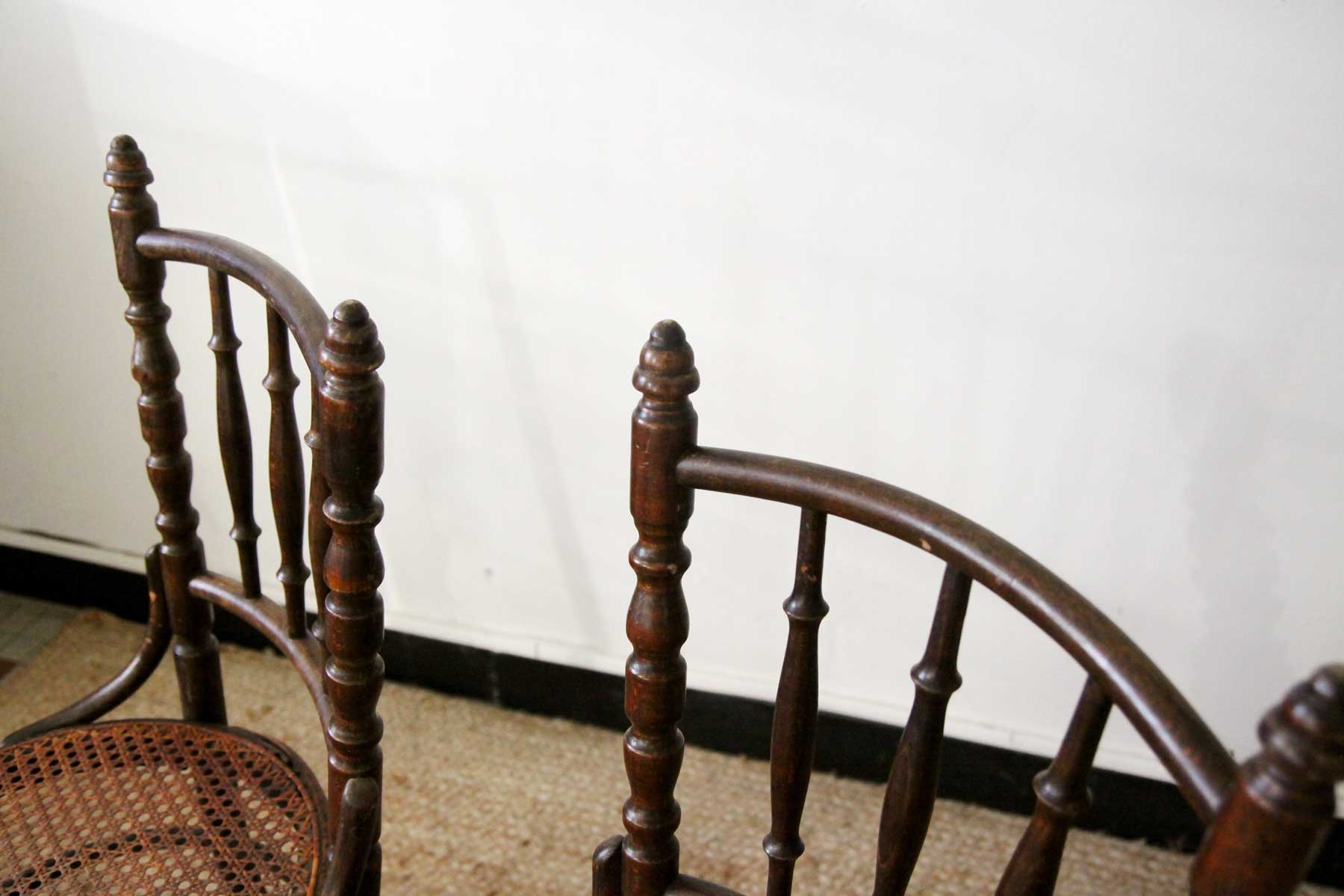 Canned bistro chairs