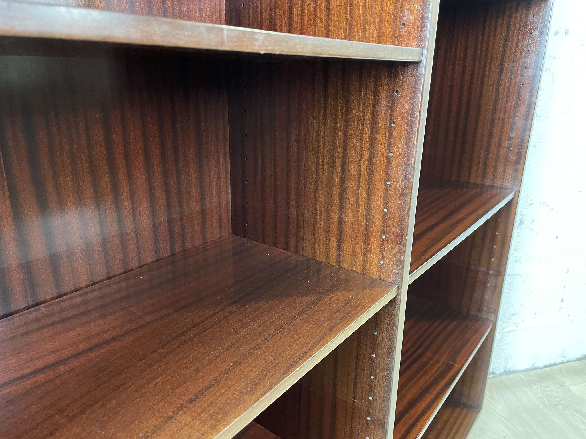 Omann Junior Scandinavian Vintage Mahogany Library, 60s