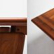 Postmodern walnut dining table by Afra - Tobia Scarpa 1980