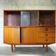 Enfilade haute scandinave en teck années 60
