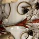 Florentine Tole Crystal Sconces Set of 2 1950’s