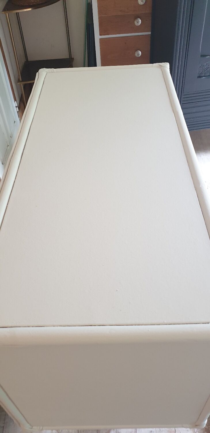 Rattan and bamboo chest of drawers