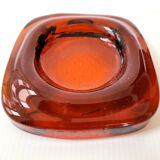 Vintage glass ashtray 1970