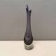 Purple/transperent Beak vase in mouth-blown glass of high quality. Danish design