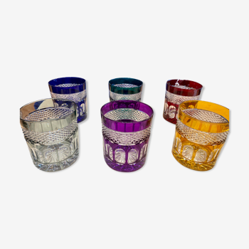 12 crystal whisky glasses