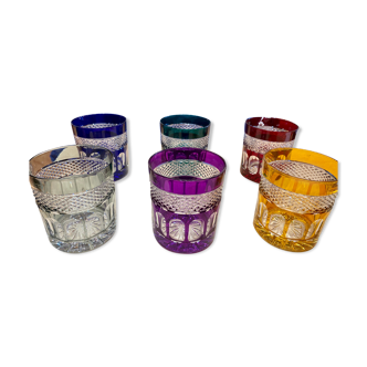 12 crystal whisky glasses