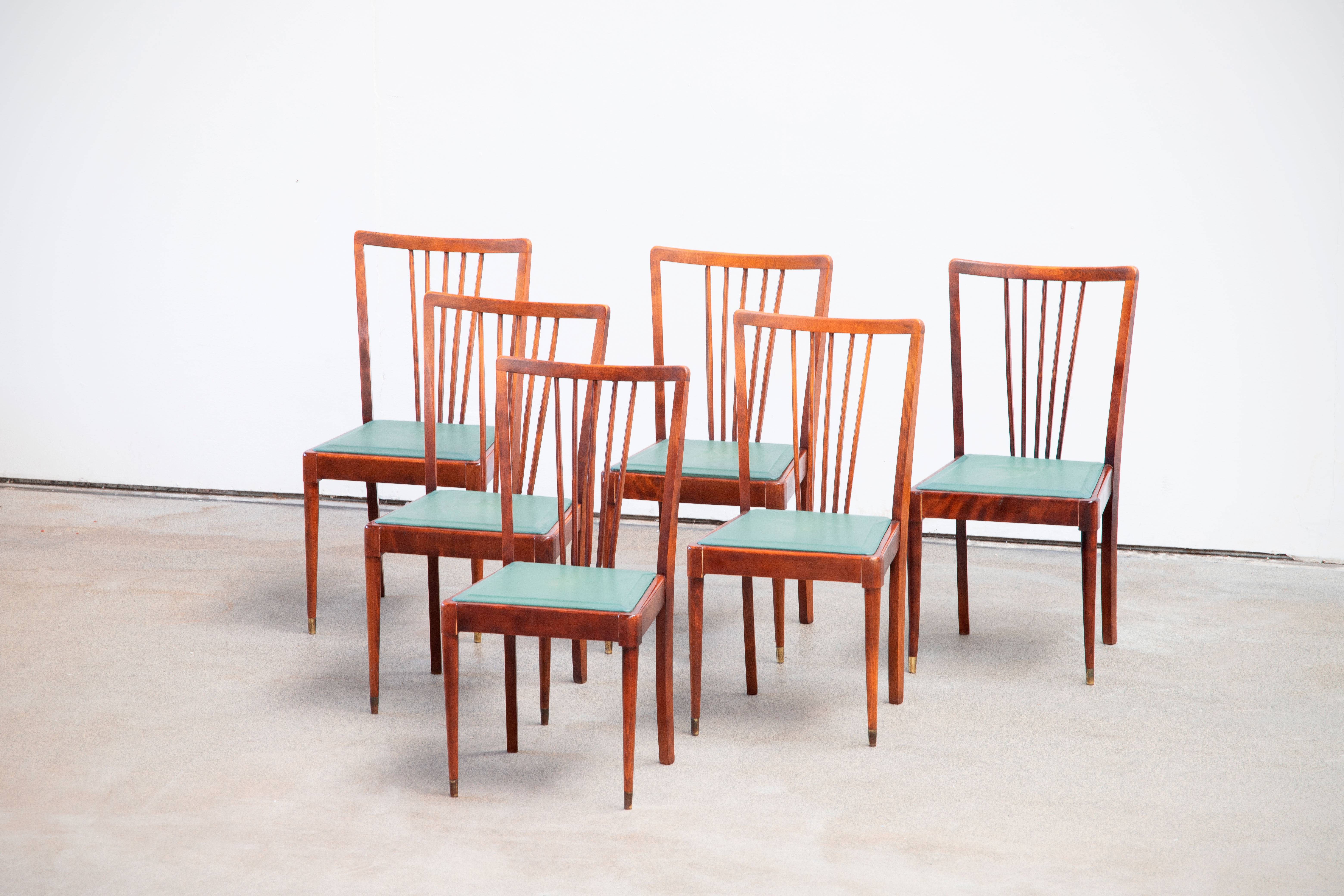 Serie de 6 chaises vintages 1950
