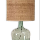 Lampe dame jeanne et rabane