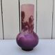 Vase Gallé décor fleurs Nancy art nouveau