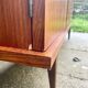 Meuble secrétaire armoire penderie 1950 placage teck