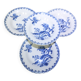 4 assiettes creuses Gien Chardons 260323