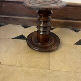 Side table in turned oak