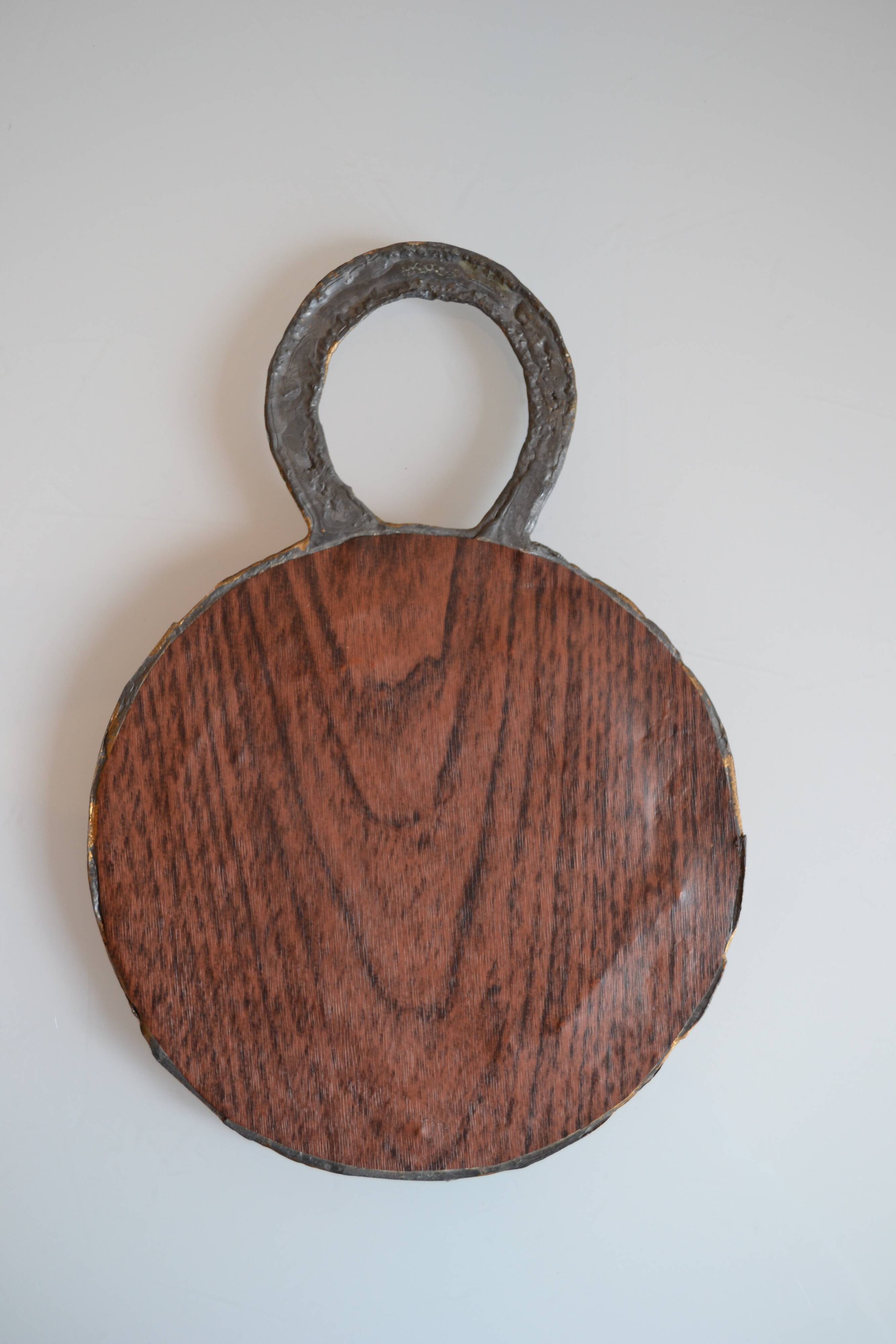 Glass and lead mirror by Irena Jaworska