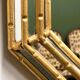 Vintage faux bamboo gilt mirror, 1980s