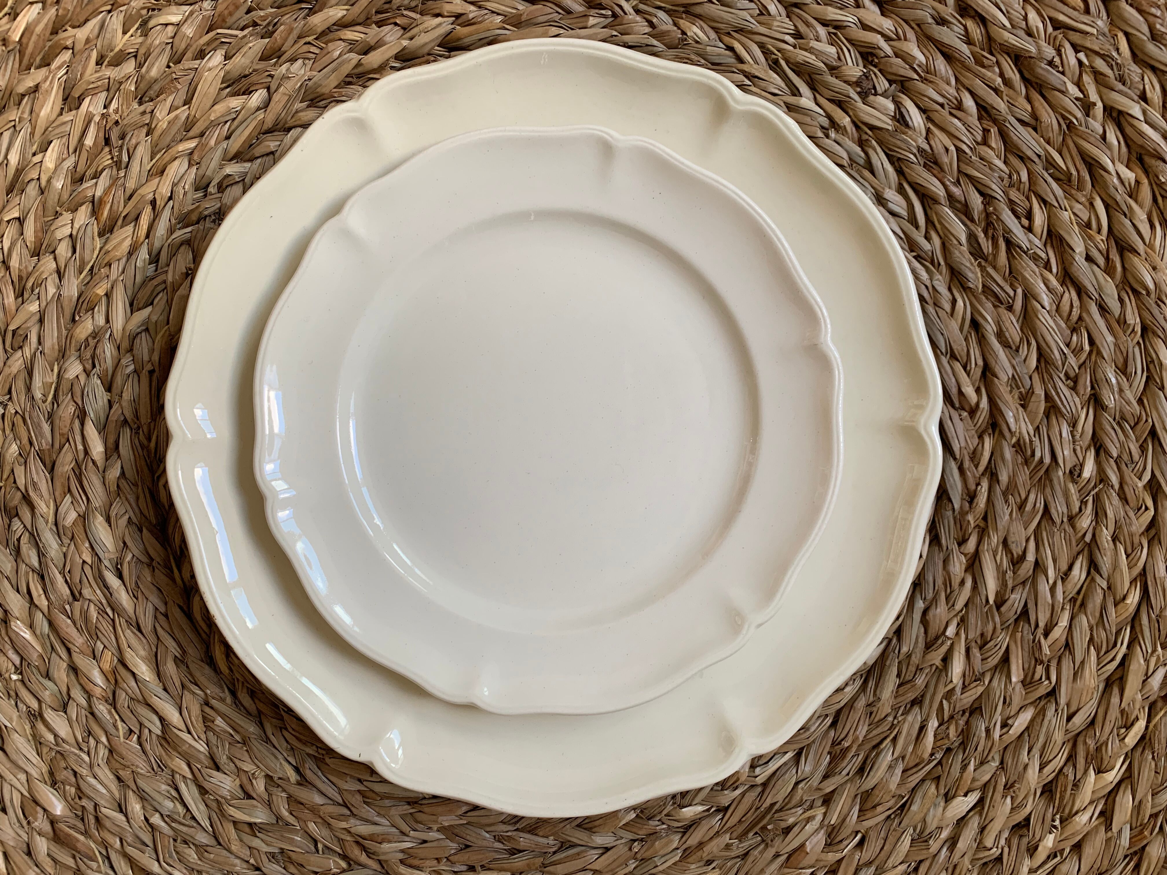 Set of 6 plates with white starter or dessert Manoir from Villeroy & Boch