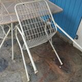Set table and chairs EMU model Rio of the 1950s