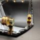 Plateau miroir biseauté, art déco 1940, Saint gobain France