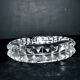 Crystal ashtray Saint-Louis model Diamond Art Deco size 11167
