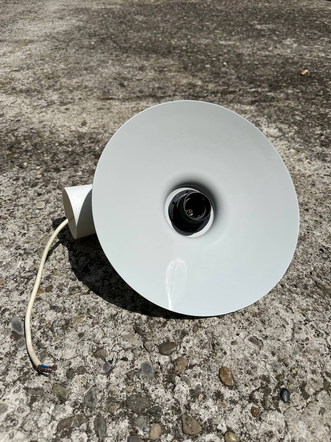 Pendant lampshade metal new paint vintage style