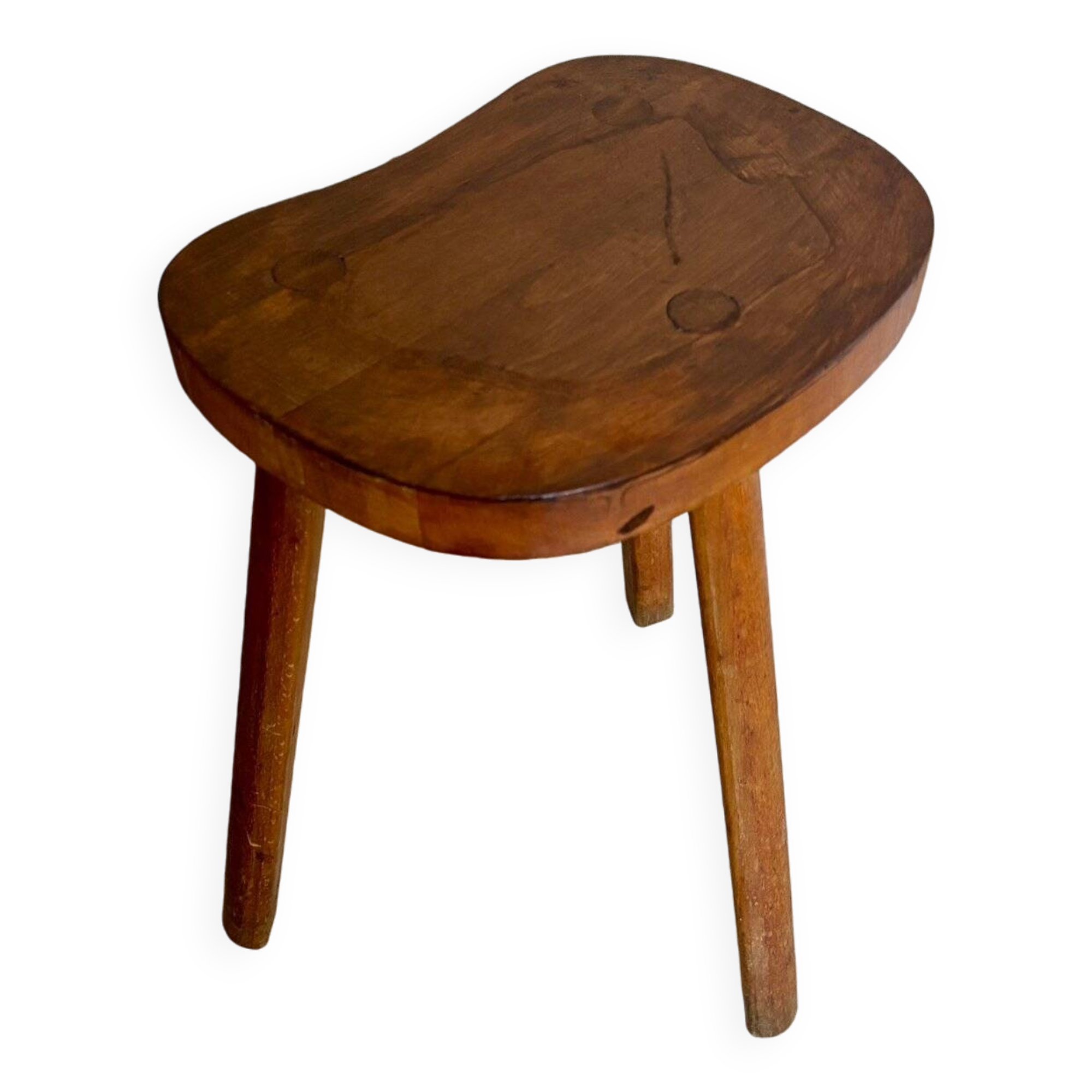 Wooden bean tripod stool no. 2