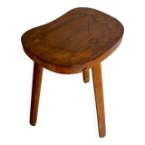 Wooden bean tripod stool no. 2