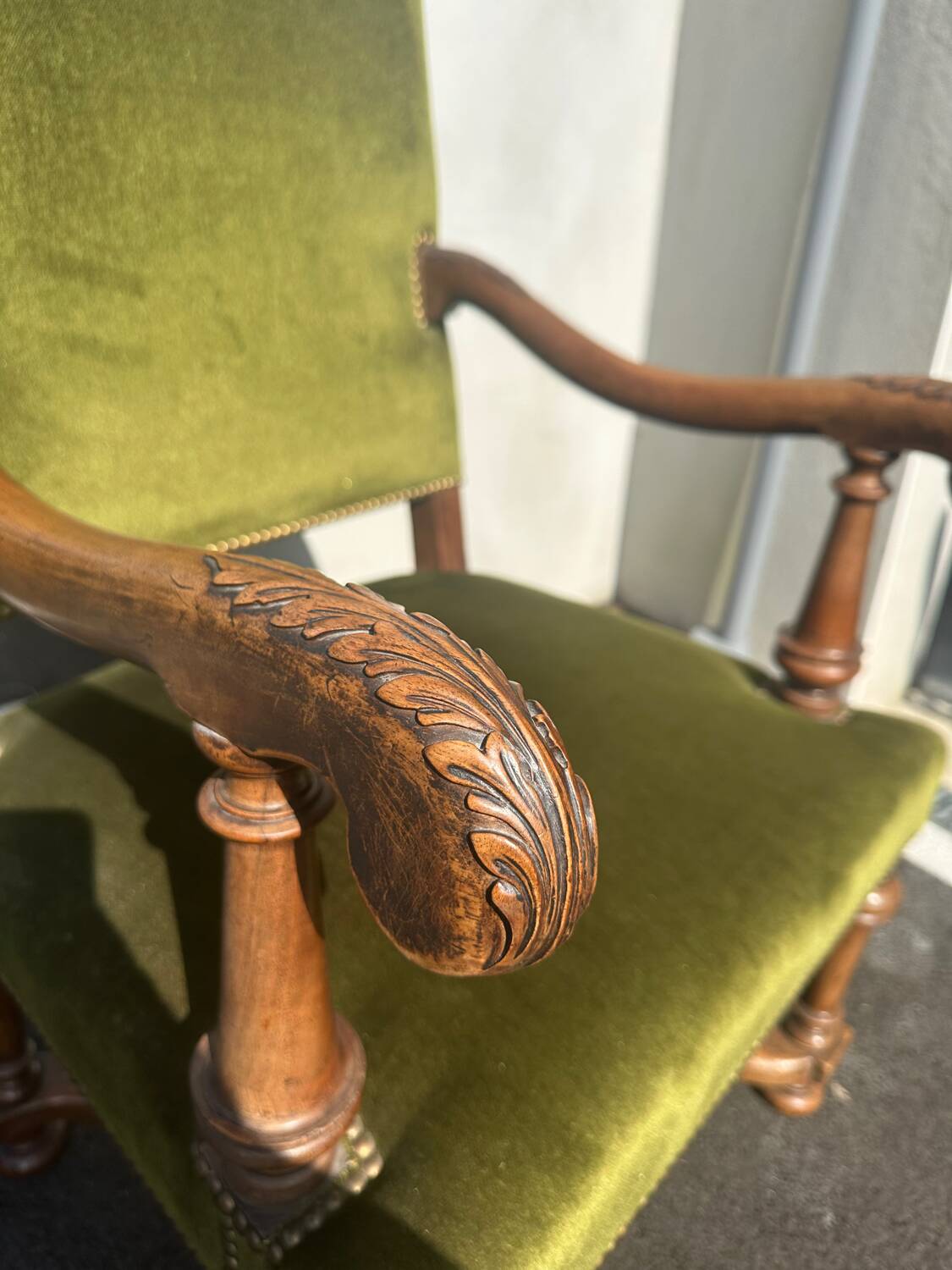 Louis XIII style armchair