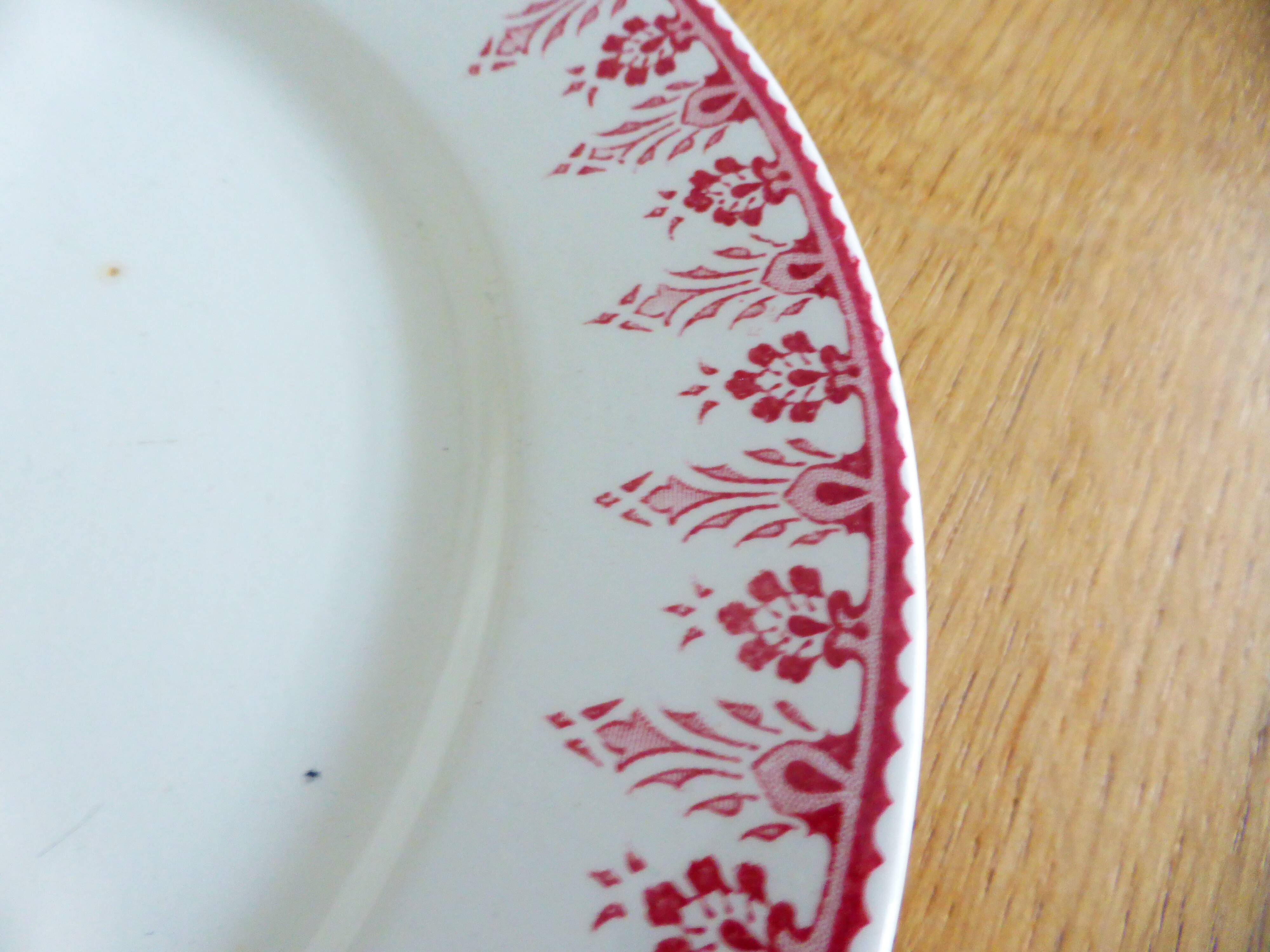 Assiette plate de Digoin Sarreguemines modèle Alger