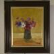 Post-impressionist oil on canvas still life The Anemones by Arthur Van Hecke 1980