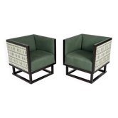 Pair Of Vienna Secession Cabinet Chairs By Josef Hoffmann For Wittmann