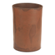 Authentic leather wastebasket/bin by Carl Auböck from the mid-20th century.
