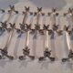 12 Christofle silver metal knife holders, Vendôme model