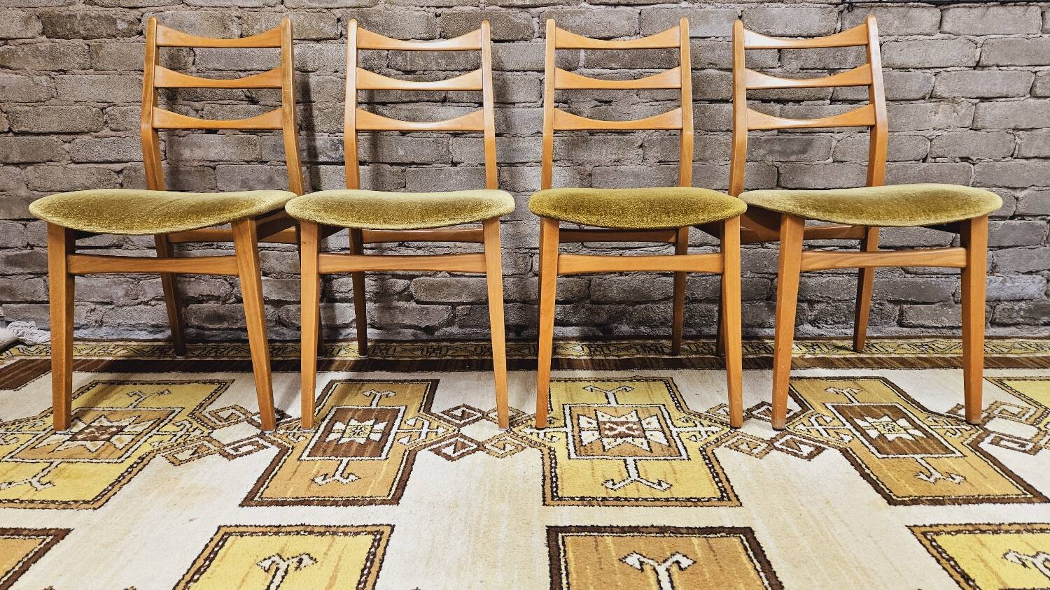 Set de 4 chaises scandinaves par Bähre Mignon Möbel 1960