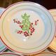 Set of 6 vintage porcelain flat plates