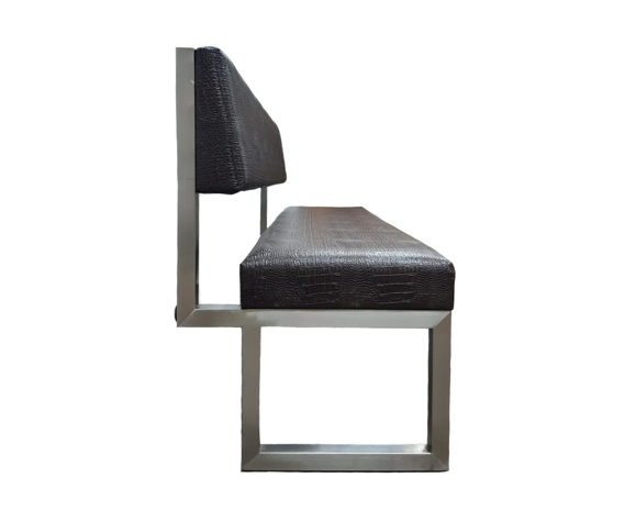 Luxury sofa skai leather in crocro print