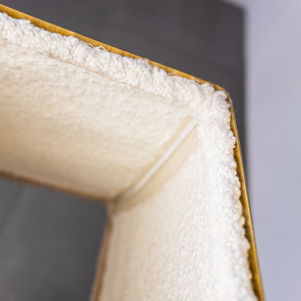 Golden metal table lamp from the 70s