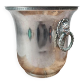 Antique champagne bucket Produx Paris, silver-plated & copper – lion heads