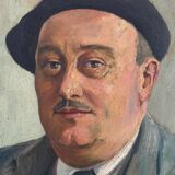 Old portrait signed Géo Lachaux from 1941